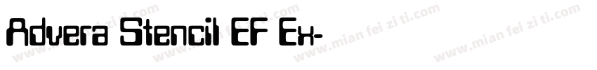 Advera Stencil EF Ex字体转换